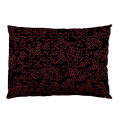 Random Red Black Pillow Case (two Sides)