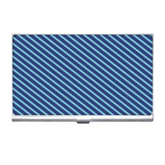 Striped  Line Blue Business Card Holders by Mariart