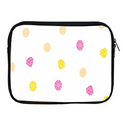 Stone Diamond Yellow Pink Brown Apple Ipad 2/3/4 Zipper Cases by Mariart
