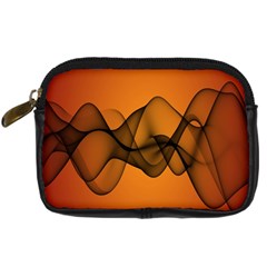 Transparent Waves Wave Orange Digital Camera Cases by Mariart