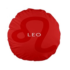 Zodiac Leo Standard 15  Premium Round Cushions