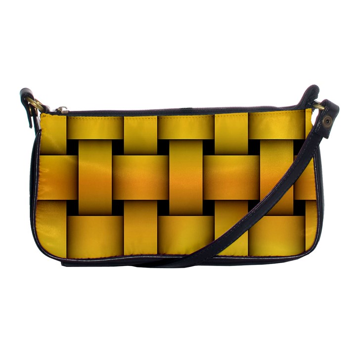 Rough Gold Weaving Pattern Shoulder Clutch Bags