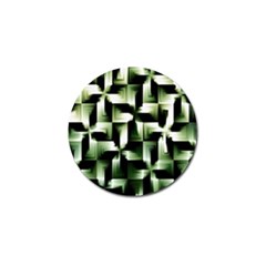 Green Black And White Abstract Background Of Squares Golf Ball Marker (4 Pack) by Simbadda