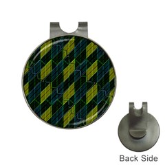 Futuristic Dark Pattern Hat Clips With Golf Markers by dflcprints