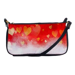 Abstract Love Heart Design Shoulder Clutch Bags by Simbadda