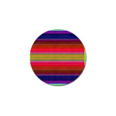 Fiesta Stripe Bright Colorful Neon Stripes Cinco De Mayo Background Golf Ball Marker (4 Pack) by Simbadda