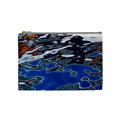 Colorful Reflections In Water Cosmetic Bag (medium)  by Simbadda