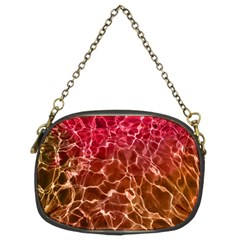 Background Water Abstract Red Wallpaper Chain Purses (two Sides)  by Simbadda