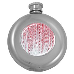 Abstract Swirling Pattern Background Wallpaper Pattern Round Hip Flask (5 Oz)