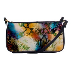 Abstract Color Splash Background Colorful Wallpaper Shoulder Clutch Bags