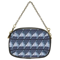 Snow Peak Abstract Blue Wallpaper Chain Purses (two Sides)  by Simbadda