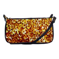 Yellow Abstract Background Shoulder Clutch Bags by Simbadda