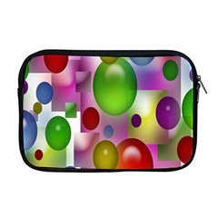 Colored Bubbles Squares Background Apple Macbook Pro 17  Zipper Case by Nexatart