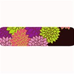 Floral Card Template Bright Colorful Dahlia Flowers Pattern Background Large Bar Mats