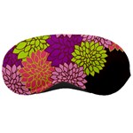 Floral Card Template Bright Colorful Dahlia Flowers Pattern Background Sleeping Masks