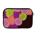 Floral Card Template Bright Colorful Dahlia Flowers Pattern Background Apple MacBook Pro 17  Zipper Case