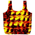 Yellow Seamless Abstract Brick Background Full Print Recycle Bags (L)  Front