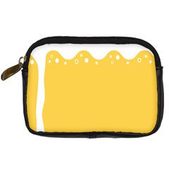 Beer Foam Yellow White Digital Camera Cases by Mariart