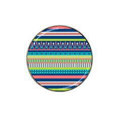 Aztec Triangle Chevron Wave Plaid Circle Color Rainbow Hat Clip Ball Marker (10 Pack) by Mariart