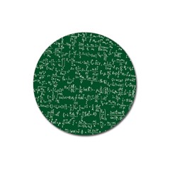 Formula Number Green Board Magnet 3  (round) by Mariart