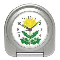 Sunflower Floral Flower Yellow Green Travel Alarm Clocks