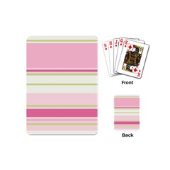Turquoise Blue Damask Line Green Pink Red White Playing Cards (mini)  by Mariart