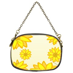 Sunflowers Flower Floral Yellow Chain Purses (two Sides) 
