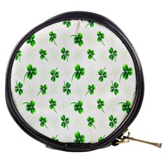 Leaf Green White Mini Makeup Bags by Mariart