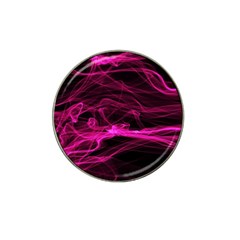 Abstract Pink Smoke On A Black Background Hat Clip Ball Marker (4 Pack) by Nexatart
