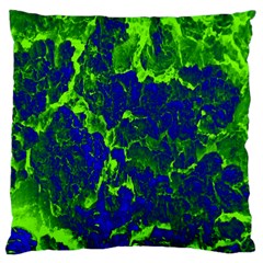 Abstract Green And Blue Background Large Cushion Case (two Sides) by Nexatart