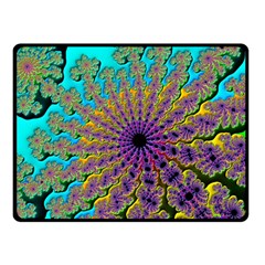 Beautiful Mandala Created With Fractal Forge Double Sided Fleece Blanket (small)  by Nexatart