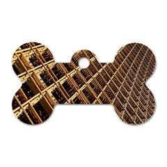 Construction Site Rusty Frames Making A Construction Site Abstract Dog Tag Bone (one Side) by Nexatart