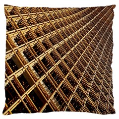 Construction Site Rusty Frames Making A Construction Site Abstract Large Cushion Case (two Sides) by Nexatart