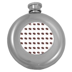 Insect Pattern Round Hip Flask (5 Oz) by Nexatart