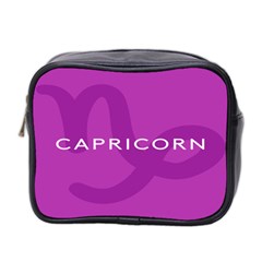 Zodiac Capricorn Purple Mini Toiletries Bag 2-side