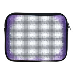 Purple Square Frame With Mosaic Pattern Apple Ipad 2/3/4 Zipper Cases by Nexatart