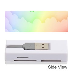 Cloud Blue Sky Rainbow Pink Yellow Green Red White Wave Memory Card Reader (stick) 