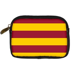 Oswald s Stripes Red Yellow Digital Camera Cases by Mariart