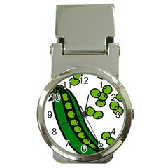 Peas Green Peanute Circle Money Clip Watches by Mariart