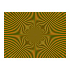Stripy Starburst Effect Light Orange Green Line Double Sided Flano Blanket (mini)  by Mariart