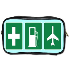 Traffic Signs Hospitals, Airplanes, Petrol Stations Toiletries Bags by Mariart