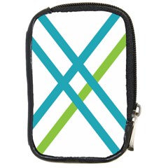 Symbol X Blue Green Sign Compact Camera Cases by Mariart