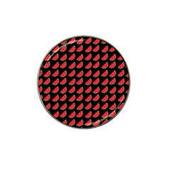 Watermelon Slice Red Black Fruite Hat Clip Ball Marker (4 Pack) by Mariart