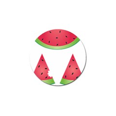 Watermelon Slice Red Green Fruite Golf Ball Marker by Mariart
