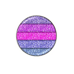 Violet Girly Glitter Pink Blue Hat Clip Ball Marker