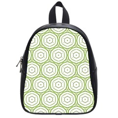 Wood Star Green Circle School Bags (small)  by Mariart