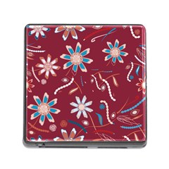 Floral Seamless Pattern Vector Memory Card Reader (square) by Nexatart