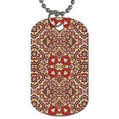 Seamless Pattern Based On Turkish Carpet Pattern Dog Tag (two Sides) by Nexatart