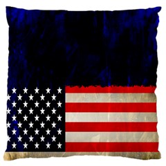 Grunge American Flag Background Standard Flano Cushion Case (two Sides) by Nexatart