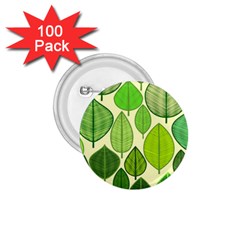 Leaves Pattern Design 1 75  Buttons (100 Pack)  by TastefulDesigns